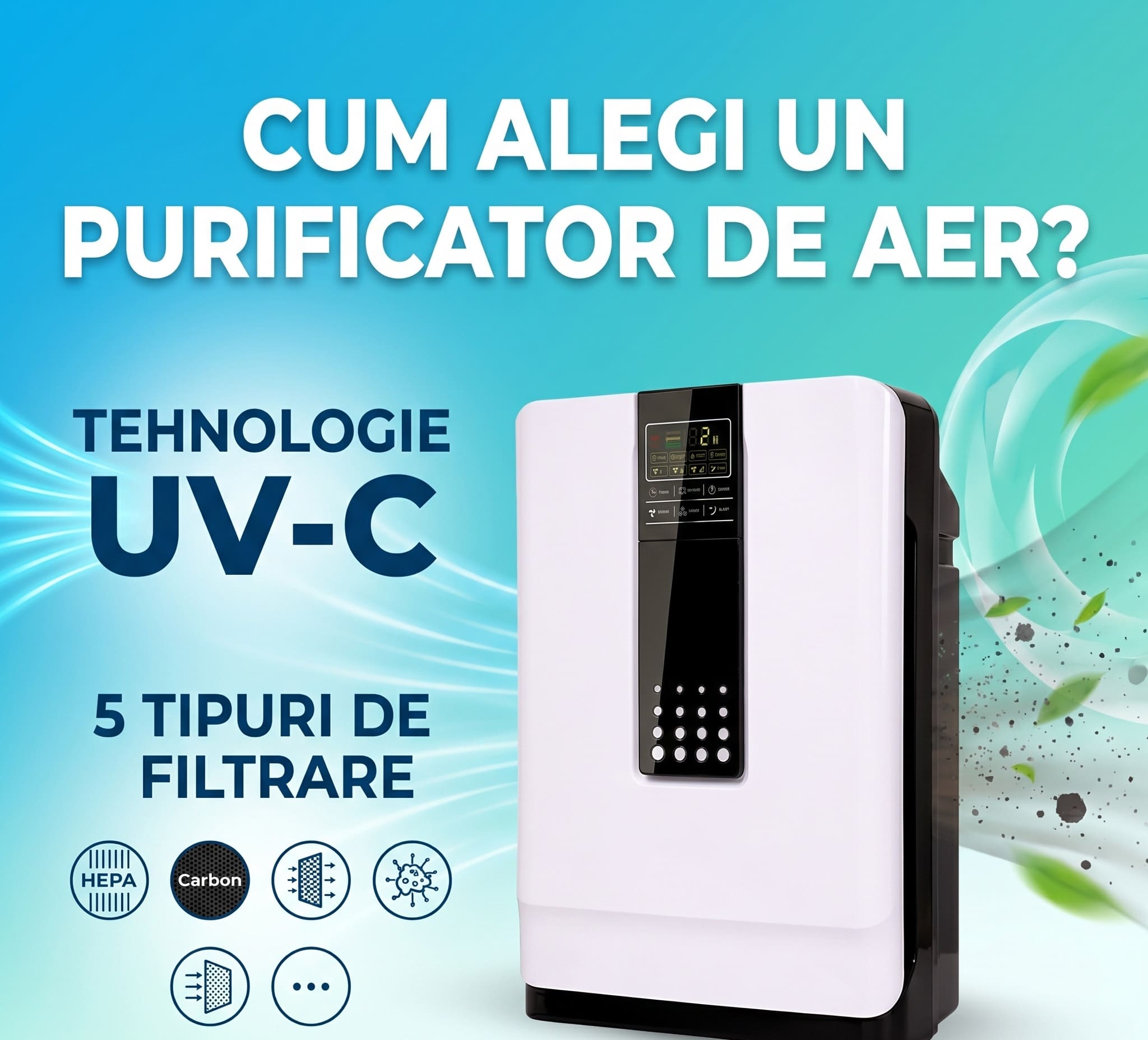 Cum alegi un purificator aer potrivit pentru casă - LampiSterilizare.ro