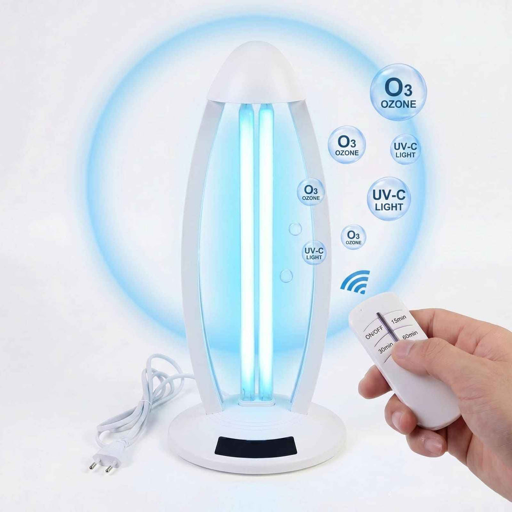 Lampa bactericida UV si Ozon 38W – 60 mp Alb- Set 8 buc - LampiSterilizare.ro