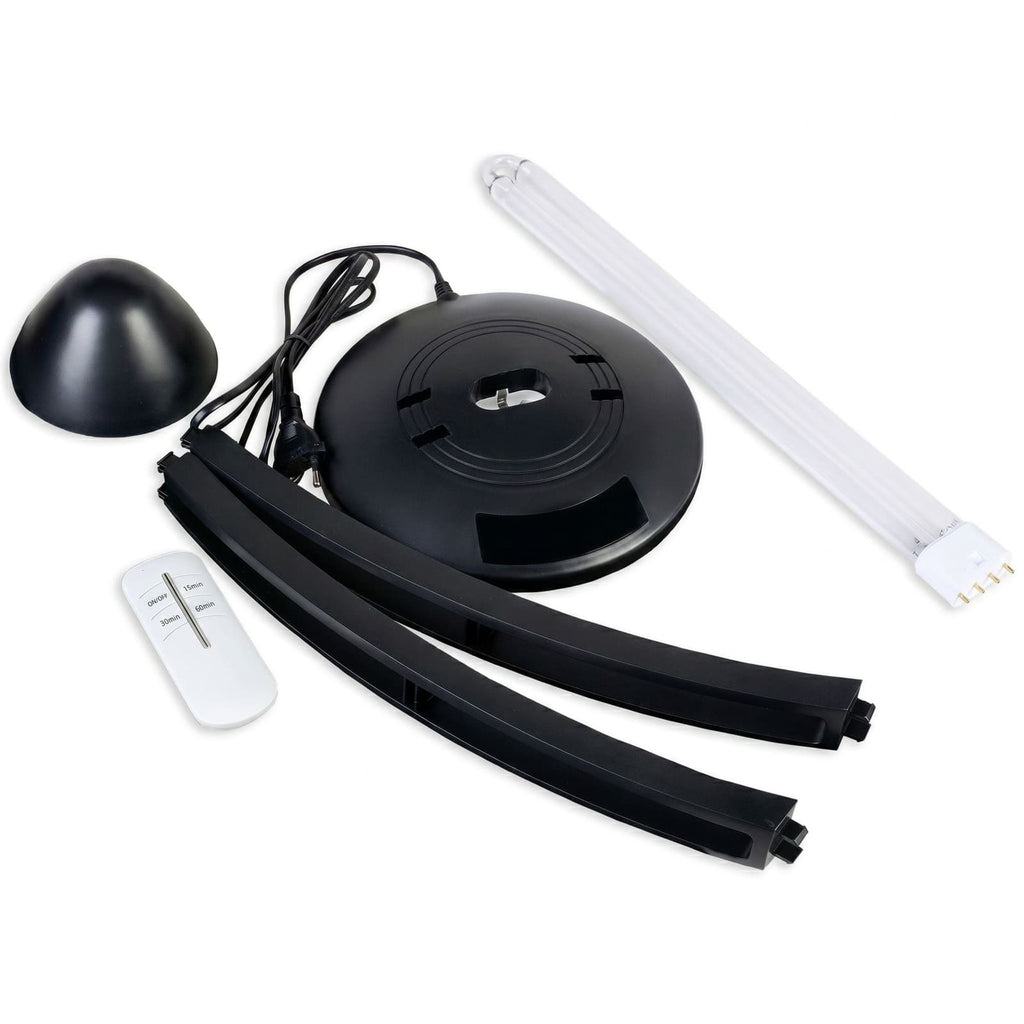 Lampa bactericida UV si Ozon 38W – 60 mp Negru - Set 8 buc - LampiSterilizare.ro
