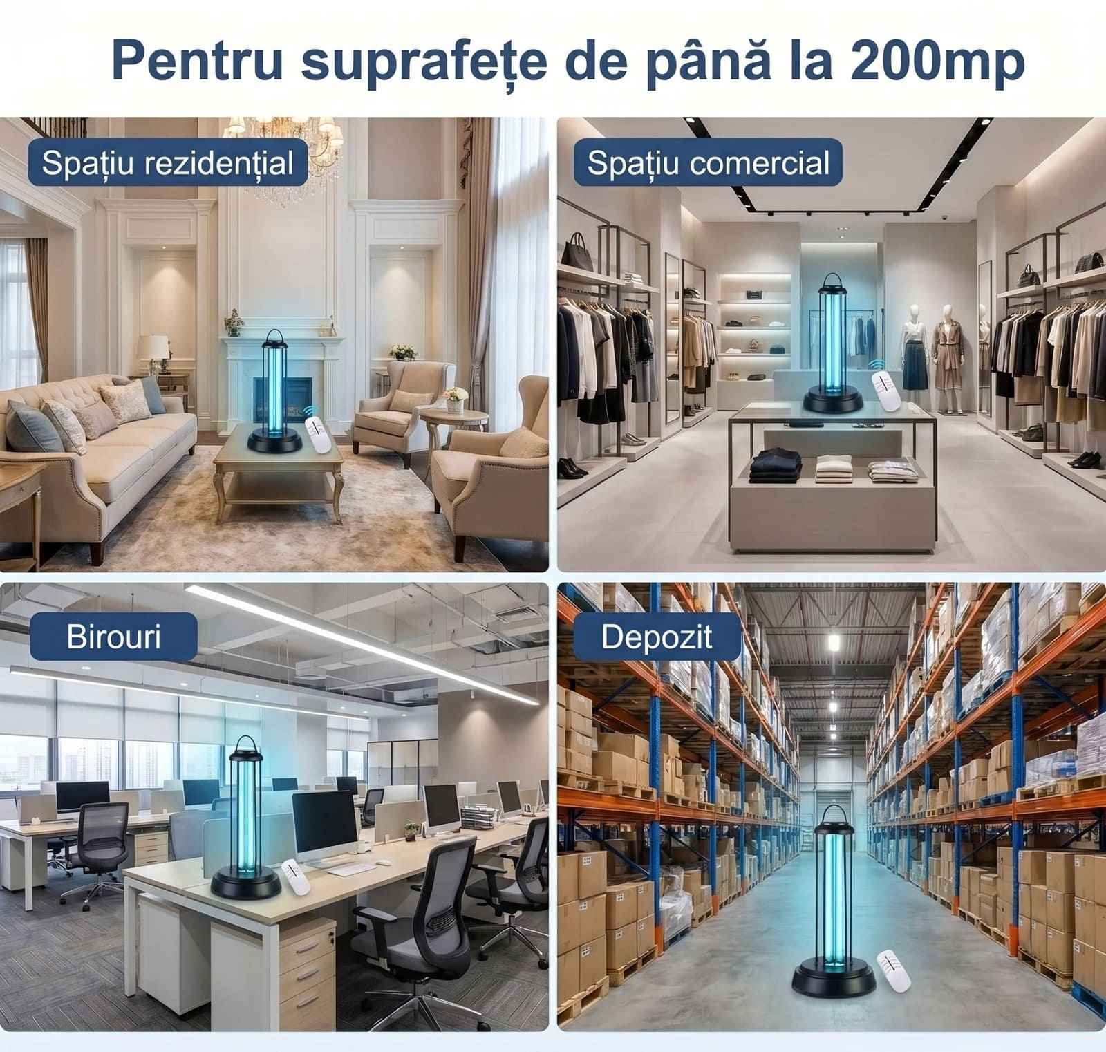 Lampa bactericida UV si Ozon 150W – 200 mp - LampiSterilizare.ro