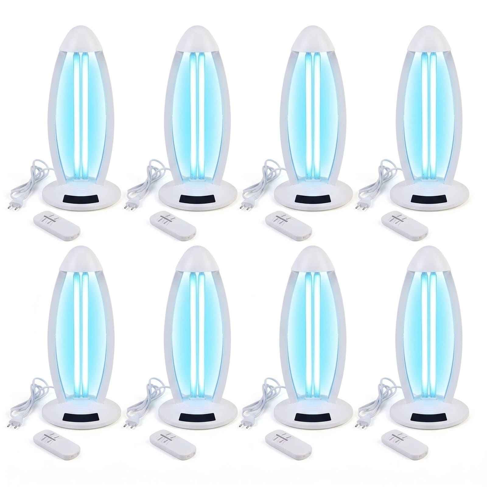 Lampa bactericida UV si Ozon 38W – 60 mp Alb- Set 8 buc - LampiSterilizare.ro