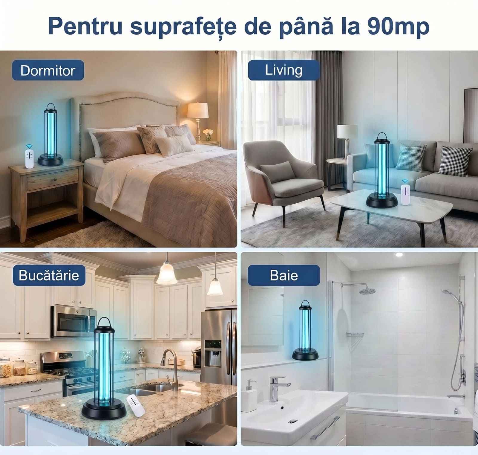 Lampa bactericida UV si Ozon 60W – 90 mp - LampiSterilizare.ro